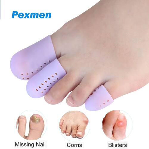 Pexmen 2Pcs Upgrade Gel Toe Protector Silicone Toe Caps