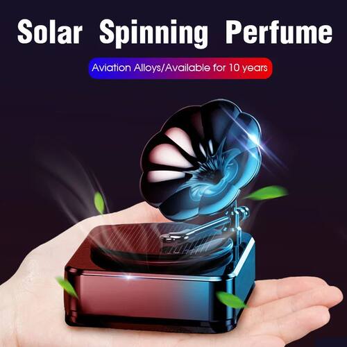 Solar Energy Retro Record Machine Vehicle Supplies Car Air