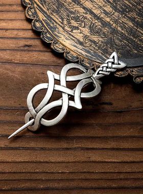 1pc Celtic Hair Clip Retro malist Viking Style Daily