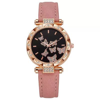 All Fashion Diamond-encusted Seven Buttefly Women's Watch