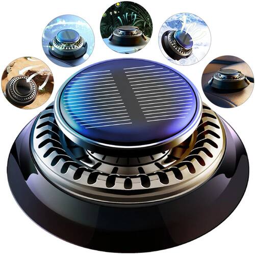 Solar Car Air Freshener Long Lasting Rotating Car