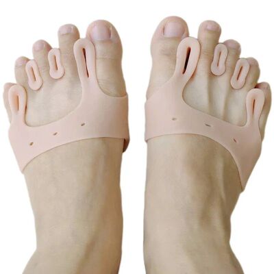 2pieces=1pair Gel Silicone Bunion Corrector Toe Separators