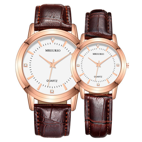 Couple's Watch Pai Of Belt Women's Men's Watch Men's Gift 1