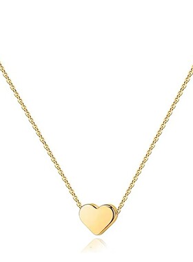 K Gold Plated Heat Necklace |Silve Plated Necklace Cute