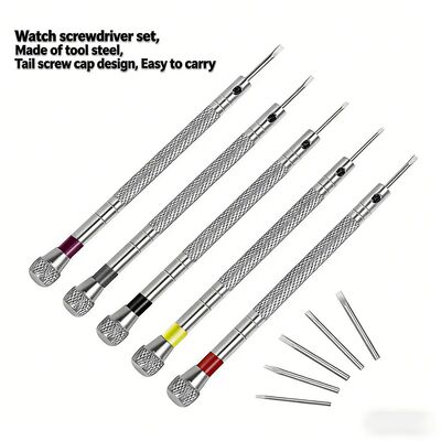 0.8-1.6mm Steel Screwdriver for Watch Repairing Portable