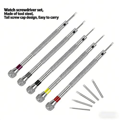 0.8-1.6mm Steel Screwdriver for Watch Repairing Portable