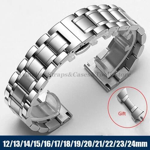 Curved End Solid Stainless Steel Universal Strap