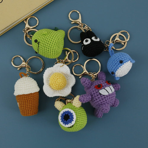 Exquisite Hand-woven Key Chain Weaving Female Wool