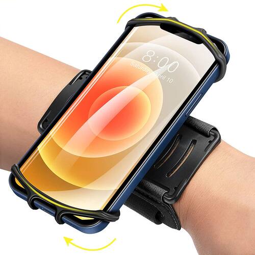 Running Wristband Phone Holder 360°Rotation Detachable
