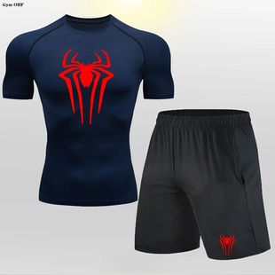 Rashguard Shorts Compression Boxing Shirt Men Pants MMA