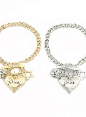 2024 New Aival Love Heat Chams Bacelets fo Women Gold Silve