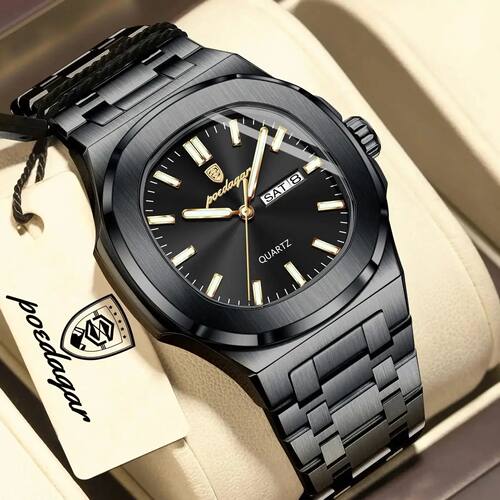 POEDAGAR Top Trendy Men's Watches Waterproof Luminous Date