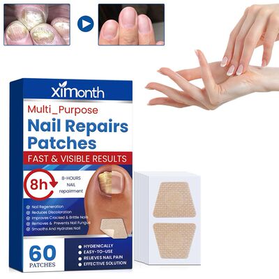 60Pcs Toenail Fungus Patch Waterproof Nail Repair Patches