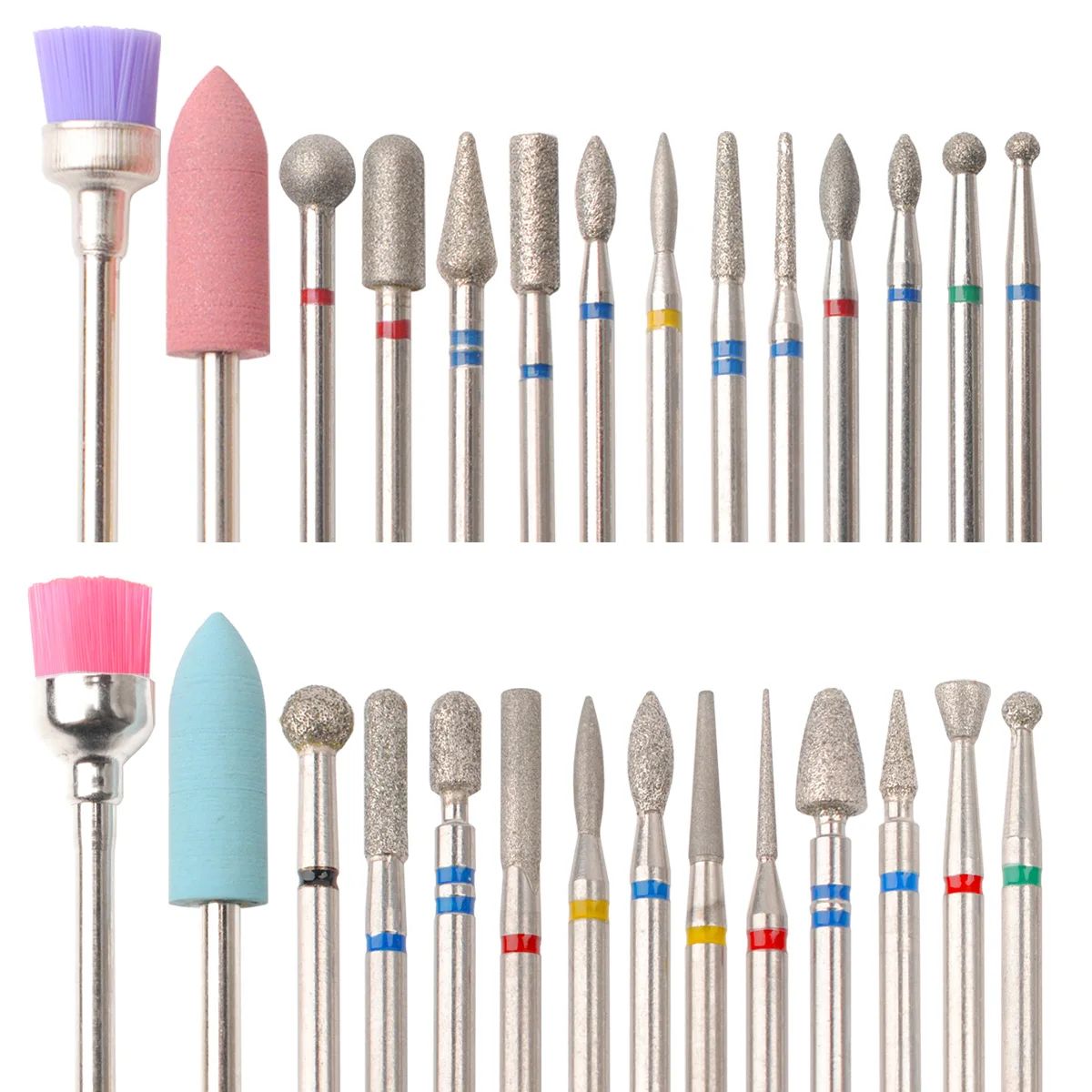 14pcs/set Nail Dill Machine Bit Nail Gel Removal Polishing
