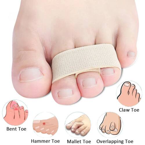 2Pcs Hammer Toe Straightener Toe Splints Bandages for