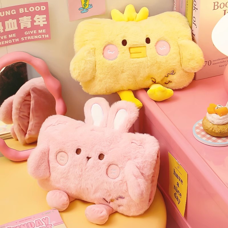 可爱毛绒热水袋暖肚子冬季加厚