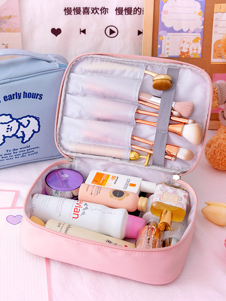 Cosmetic bag female cute Japanese Korean good-looking Korean simple portable large-capacity storage bag high-value small
