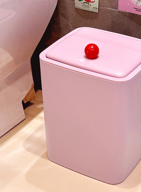 高颜值厨房垃圾桶带盖2026新款ins风大容量家庭用卫生间客厅纸篓