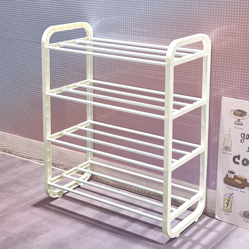 小型简易不锈钢鞋架多层学生宿舍门口不占地方收纳多层鞋子置物架