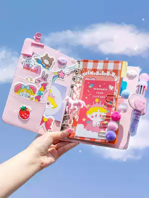 Hand account book set girl heart cute book net red diary notebook detachable loose leaf hand book gift box