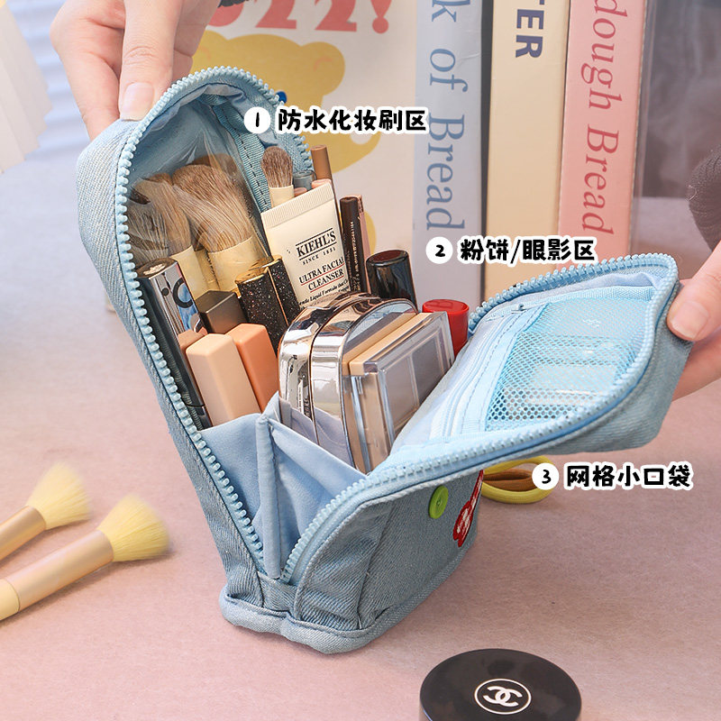 化妆刷收纳包粉扑刷子防尘笔袋图片