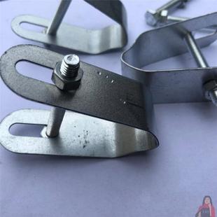 猪槽铁架卡子镀锌螺丝水泥仔猪补料槽支架小猪采食仔猪料槽配件