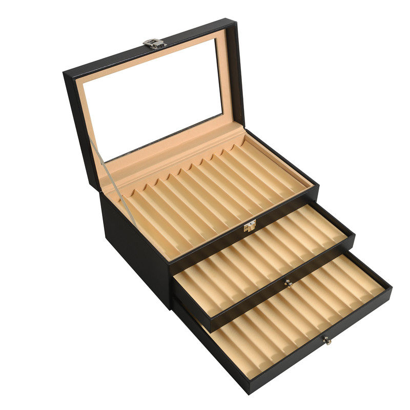 梦冉钢笔收纳盒名笔收藏盒用圆珠笔整理钢笔透明展示陈列大容量,饰品/流行首饰/时尚饰品新,首饰盒,淘宝优惠券,粉丝福利购,淘宝优惠卷