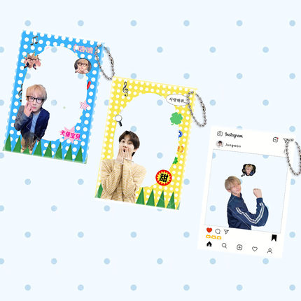 梁祯元亚克力透卡粉丝应援周边透明合影卡拍照书包挂件enhypen