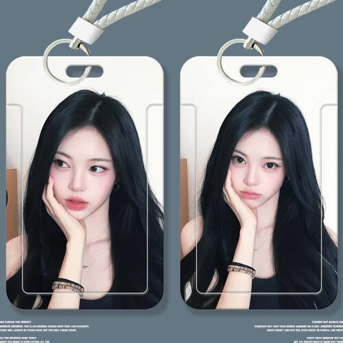 郑伊安美艳韩女卡套滑盖饭卡公交卡门禁校园身份证件保护套