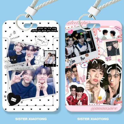 teeteepor学生滑盖卡套饭卡公交卡身份证件保护套门禁卡