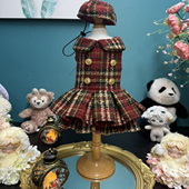 原创手工猫咪小香风公主风宠物狗狗衣服春秋新款 裙子马尔济斯泰迪