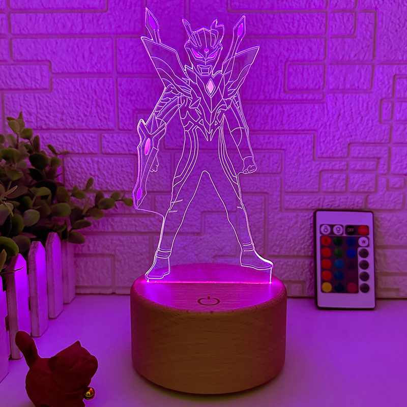 赛罗卧室床头灯男孩生日礼物