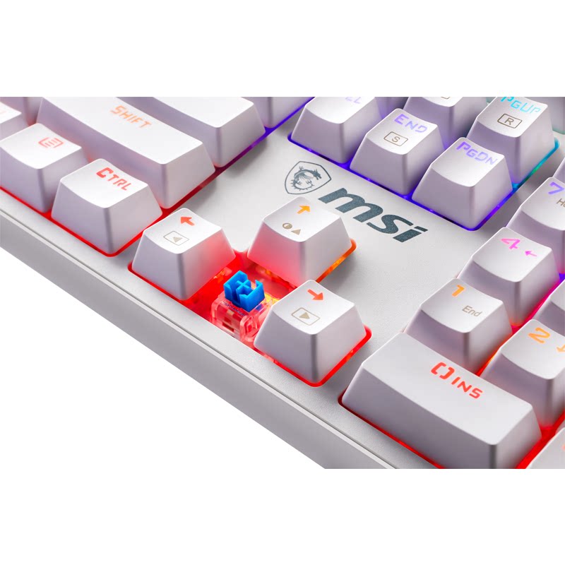 msi微星gk50 z高特青轴机械吃鸡游戏电脑rgb电竞键盘d02鼠标