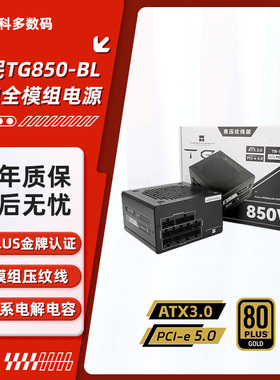 利民TG650750/850/1000W金牌全模组压纹线ATX3.0PCI-E5.0电脑电源