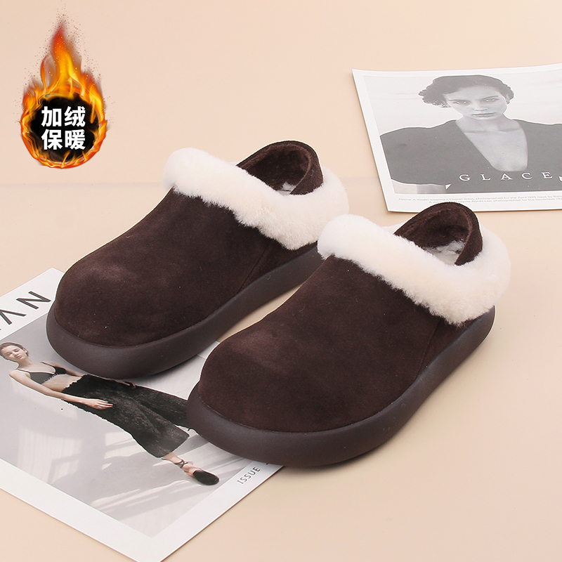 嘉俪多女欧美勃肯懒人牛反皮冬季