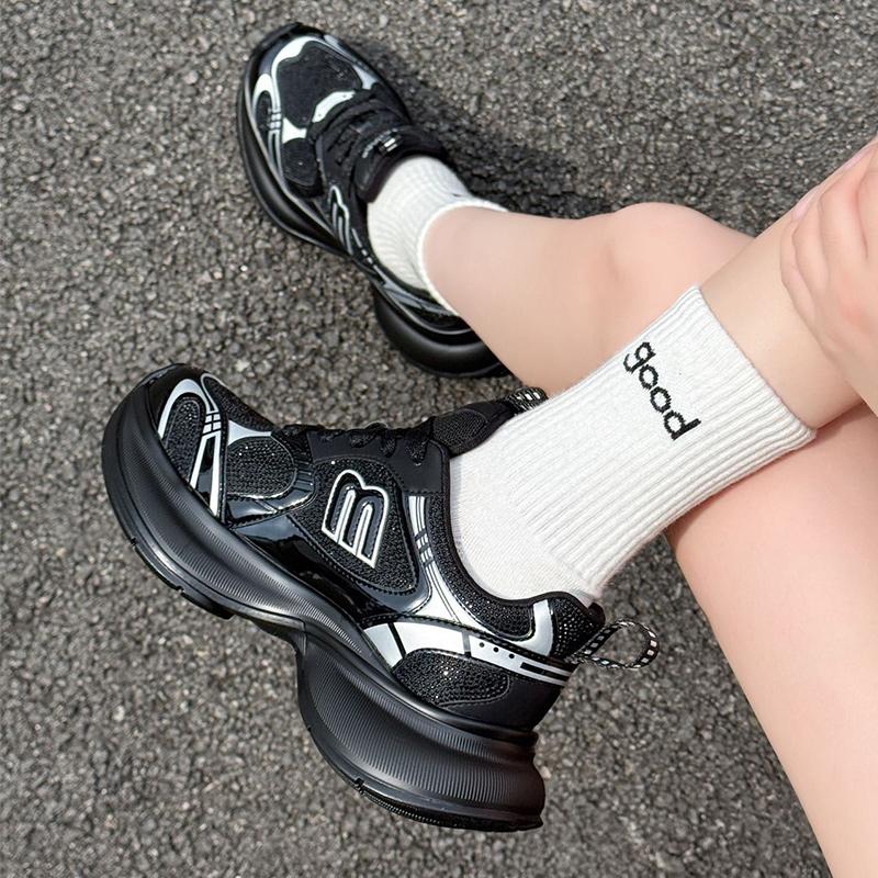 嘉俪多女休闲老爹鞋欧美TPU钻