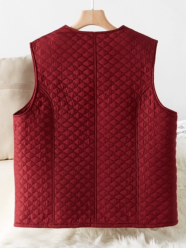 Демисезонный шерстяной короткий жилет для матери, для среднего возраста, из натуральной кожи