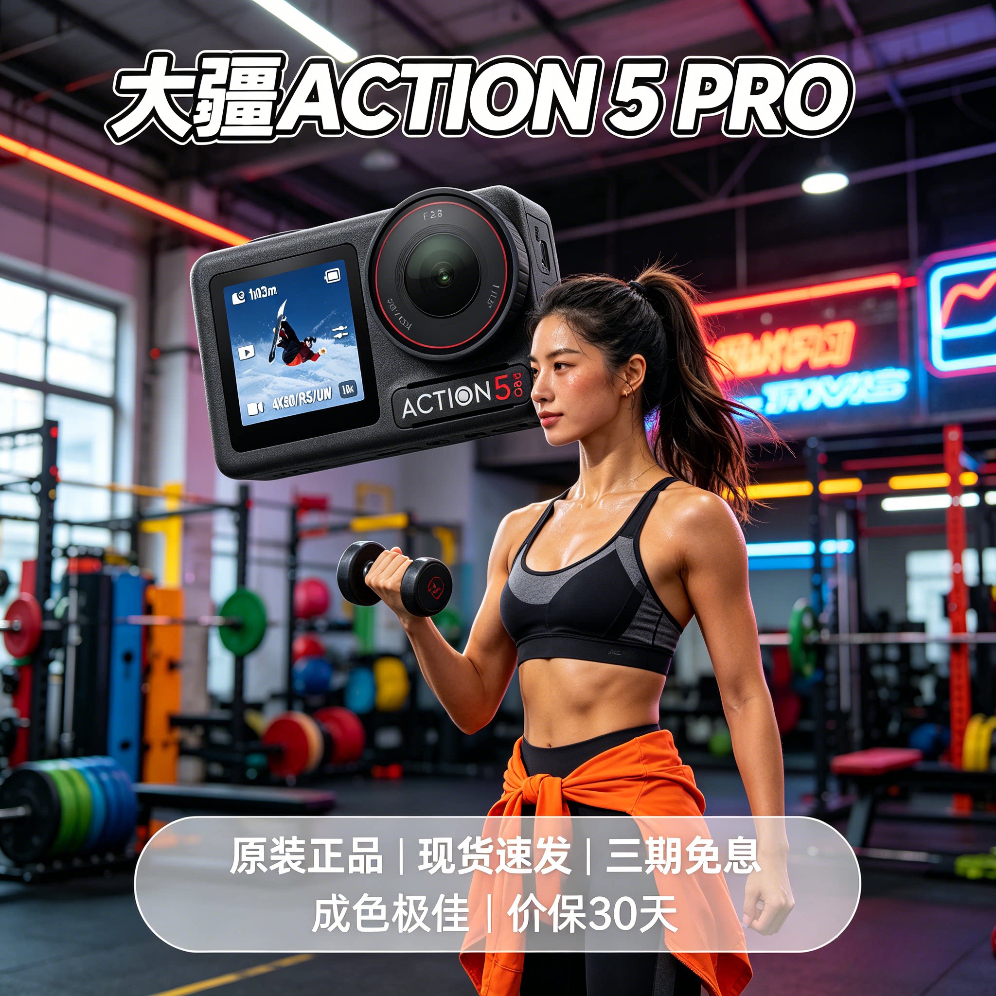大疆action5pro运动相机大疆action4运动相机action6 2次新二手