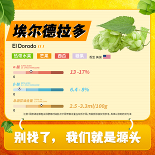 啤酒花埃尔多拉多EL Dorado 浓香型 新鲜日期 美国原装进口啤酒花