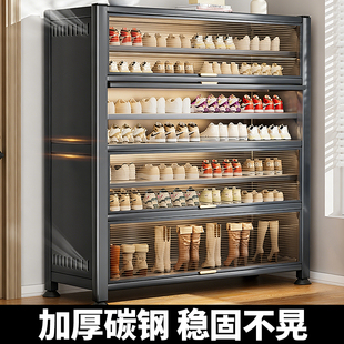 钢制鞋柜收纳柜一体靠墙家用2025爆款防尘大容量鞋架门口入户玄关