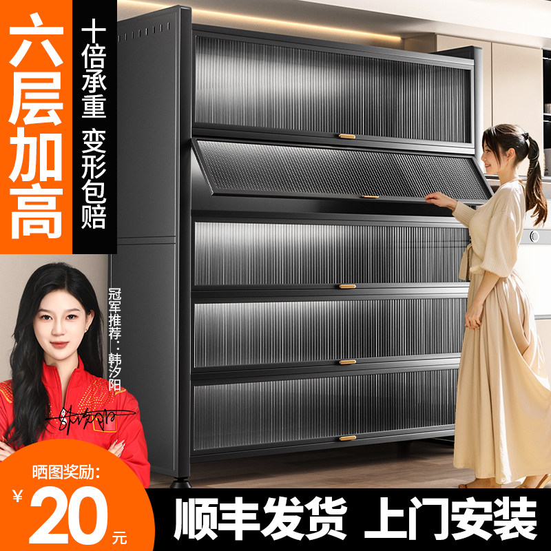 厨房多功能置物架落地多层收纳架微波炉架子家用橱柜储物柜子碗柜