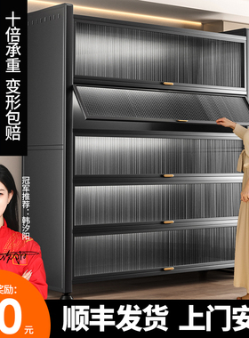 厨房多功能置物架落地多层收纳架微波炉架子家用橱柜储物柜子碗柜