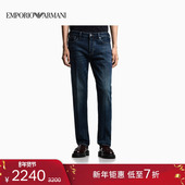 复古做旧微弹牛仔裤 EMPORIO 男士 低腰修身 ARMANI 阿玛尼秋冬新款