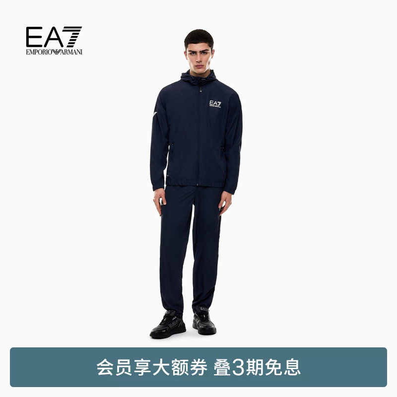 EMPORIO ARMANI/阿玛尼EA7/秋冬男连帽开衫网球健身训练运动套装
