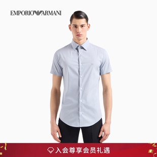 衬衫 EMPORIO 刺绣老钱风人夫感西装 阿玛尼春夏男女情侣款 ARMANI