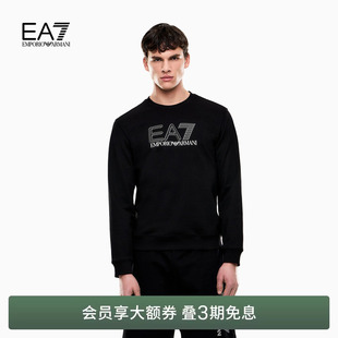 EMPORIO 阿玛尼EA7 春夏新款 男套头圆领印花廓形运动卫衣 ARMANI