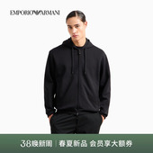 连帽拉链卫衣外套 阿玛尼秋冬男女情侣双面穿开衫 EMPORIO ARMANI