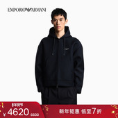 ARMANI 阿玛尼冬季 新款 EMPORIO 男羊毛拉链开衫 休闲卫衣夹克外套