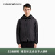 连帽满印休闲短款 阿玛尼秋冬男女情侣款 棉服外套 ARMANI EMPORIO