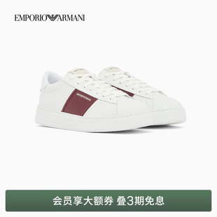 男士 EMPORIO ARMANI 阿玛尼春夏新款 轻户外拼接绑带休闲运动板鞋